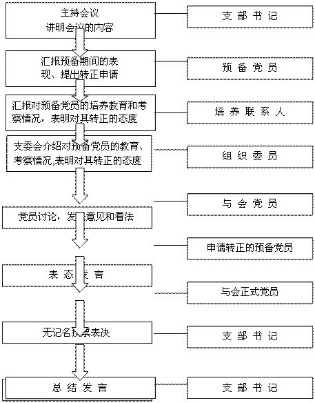 预备党员转正流程图片